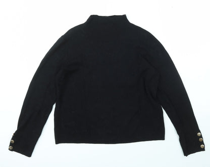 George Womens Green High Neck  Acrylic Pullover Jumper Size XL