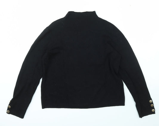 George Womens Green High Neck  Acrylic Pullover Jumper Size XL