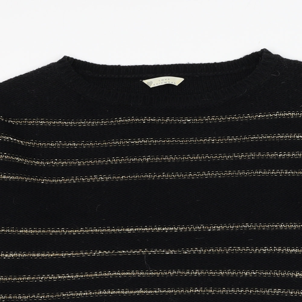 Womens UK Size 14 BHS Black Pullover Jumper