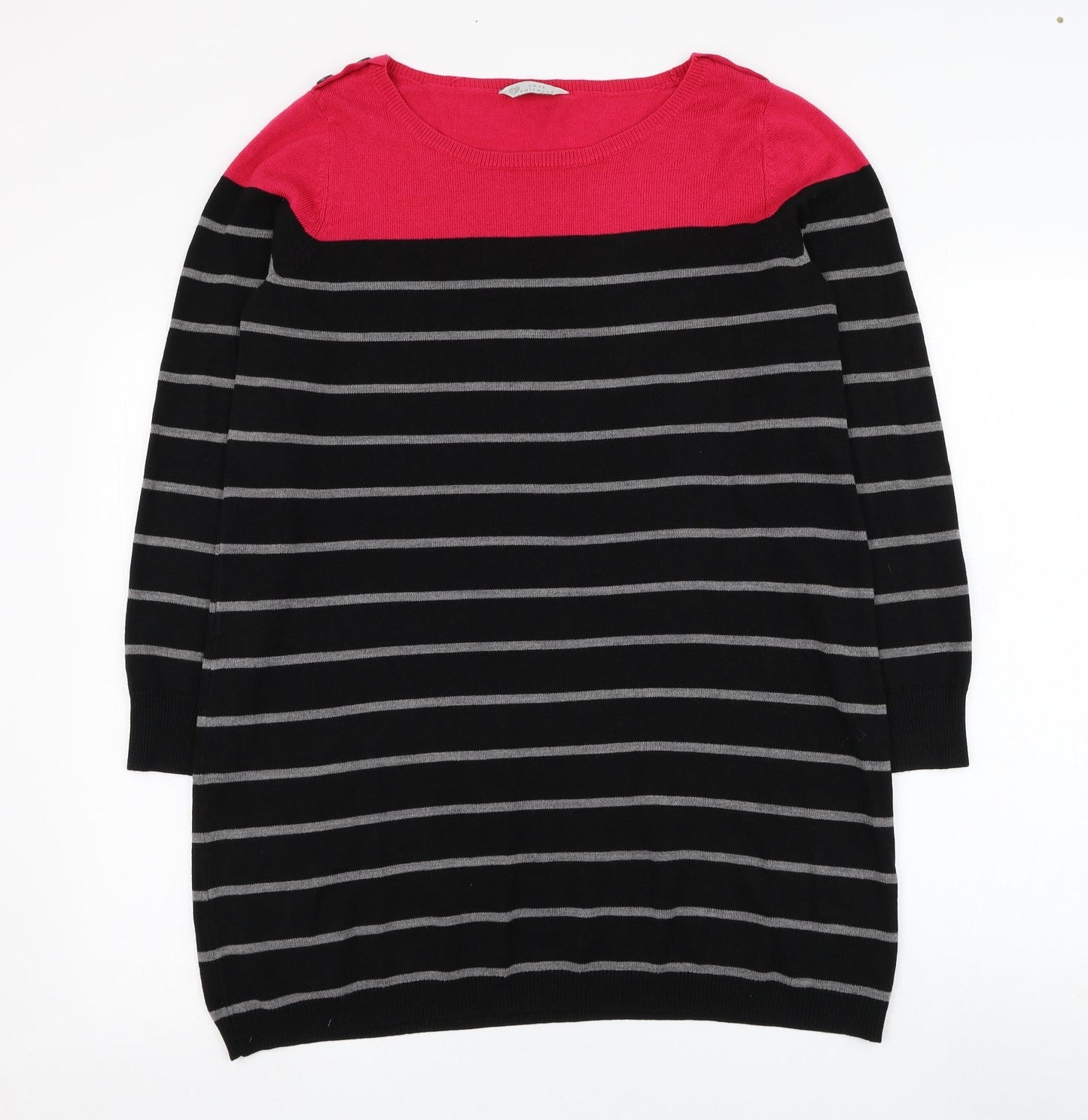Womens UK Size 16 BHS Black Pullover Jumper