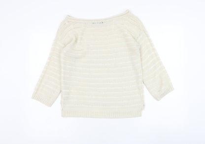 Womens UK Size 10 Jane Norman Ivory Pullover Jumper