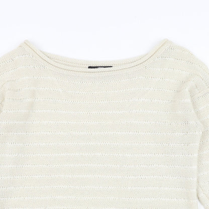 Womens UK Size 10 Jane Norman Ivory Pullover Jumper