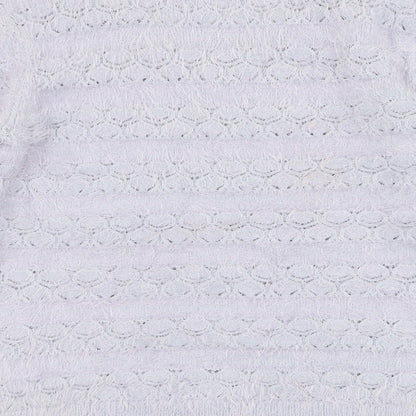 Damart Womens Purple Round Neck  Polyamide Pullover Jumper Size 14