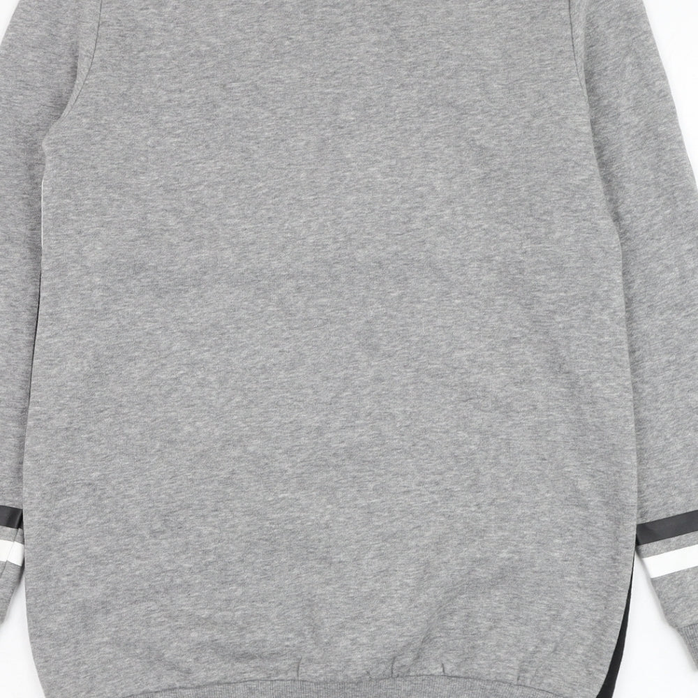 H&M Girls Grey  Cotton Pullover Sweatshirt Size 11-12 Years  Pullover - BRKLYN