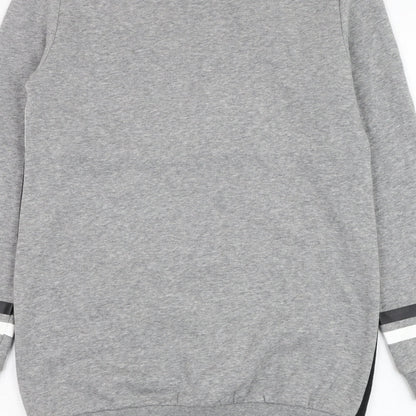 H&M Girls Grey  Cotton Pullover Sweatshirt Size 11-12 Years  Pullover - BRKLYN