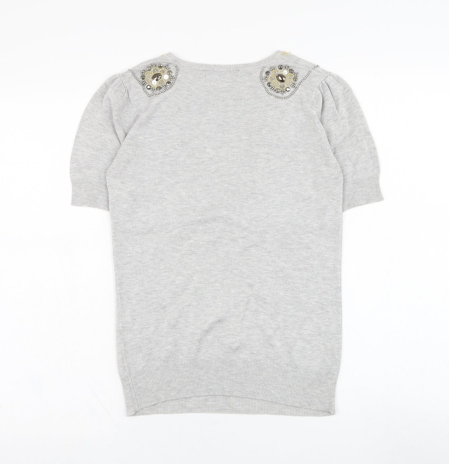 Womens UK Size 8 Atmosphere Grey Pullover Jumper