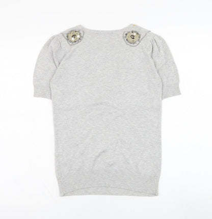 Womens UK Size 8 Atmosphere Grey Pullover Jumper