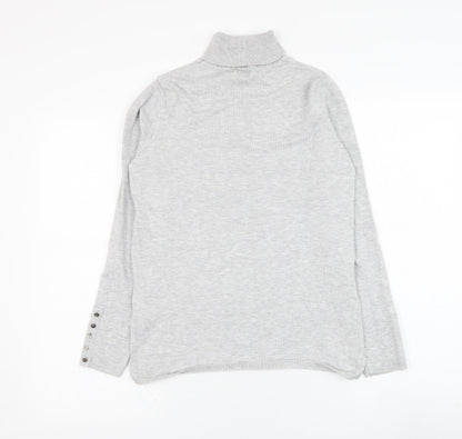Womens UK Size 10 M&Co Grey Pullover Jumper
