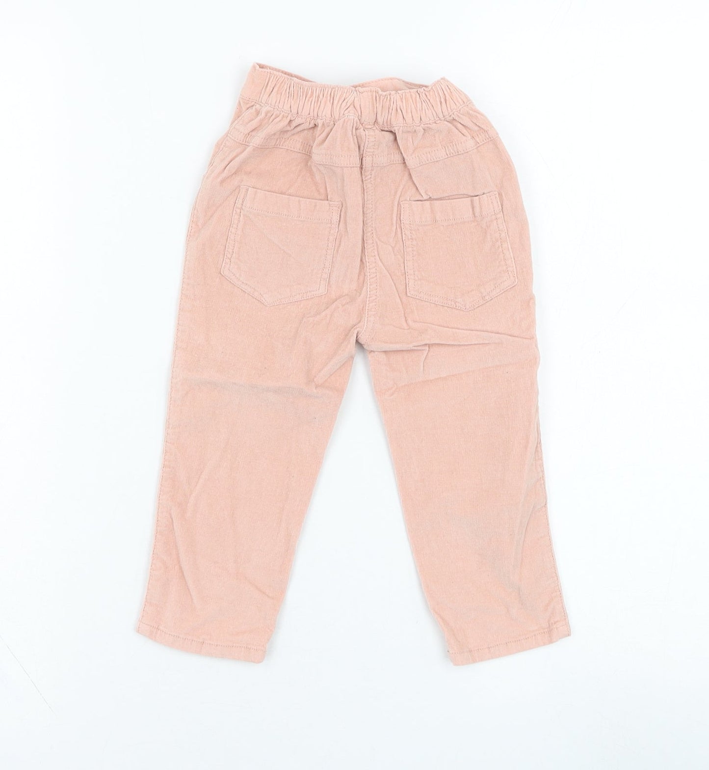 George Girls Pink  Cotton Jogger Trousers Size 12-18 Months  Pullover