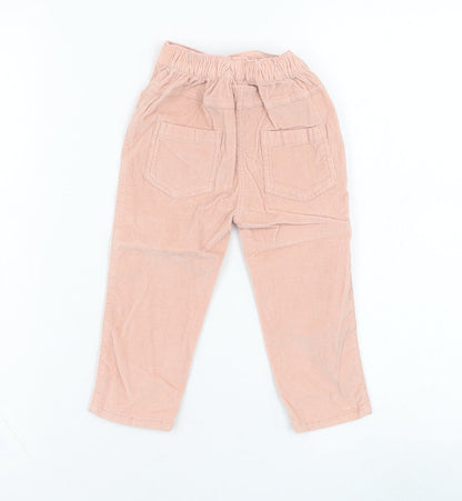 George Girls Pink  Cotton Jogger Trousers Size 12-18 Months  Pullover