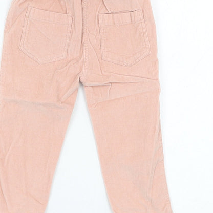 George Girls Pink  Cotton Jogger Trousers Size 12-18 Months  Pullover
