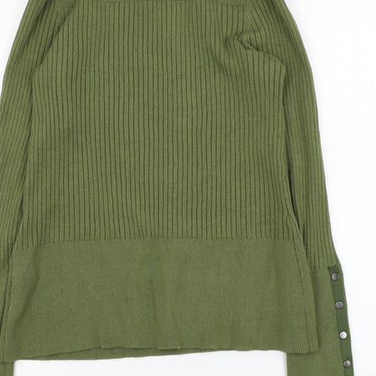 Womens UK Size M Linea Green Pullover Jumper