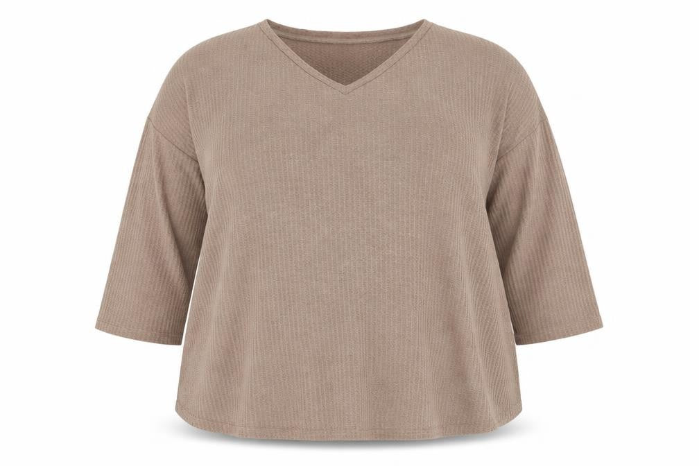 Womens UK Size 4XL SheIn Brown Pullover Jumper