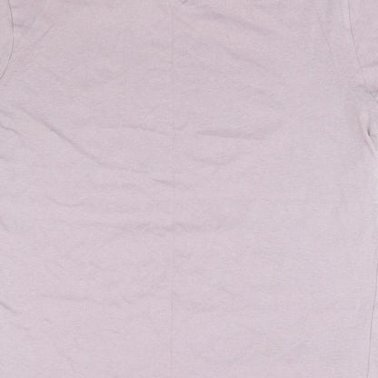 Primark Womens Purple  Cotton Jersey T-Shirt Size S Crew Neck