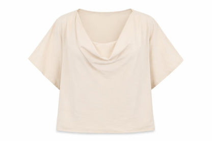 Womens UK Size L SheIn Ivory Jersey Blouse