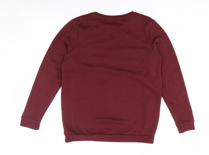 Primark Girls Red  Polyester Pullover Sweatshirt Size 13-14 Years  Pullover