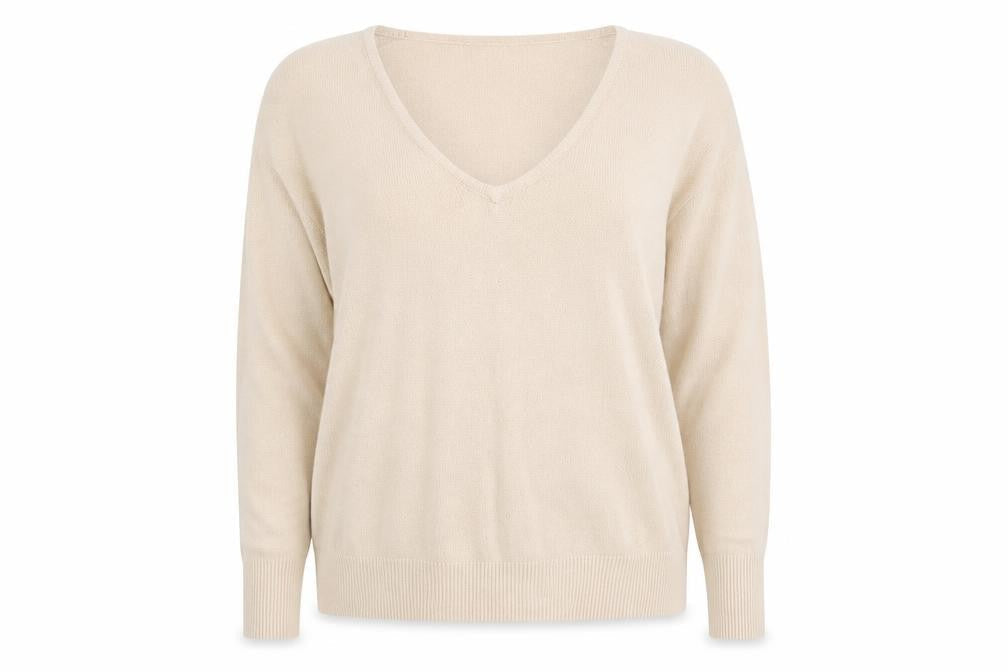 Womens UK Size 16 BHS Beige Pullover Jumper