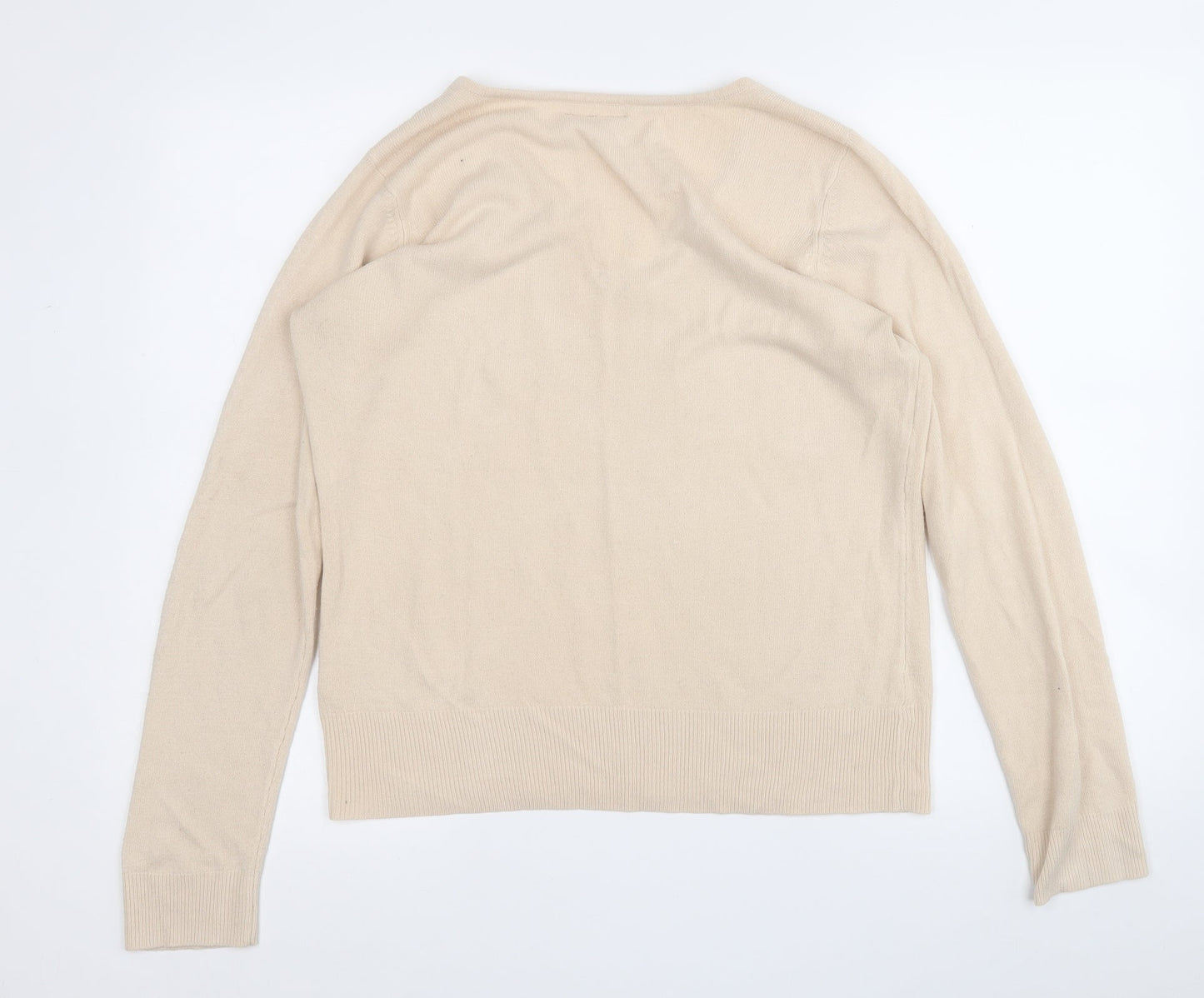 Womens UK Size 16 BHS Beige Pullover Jumper