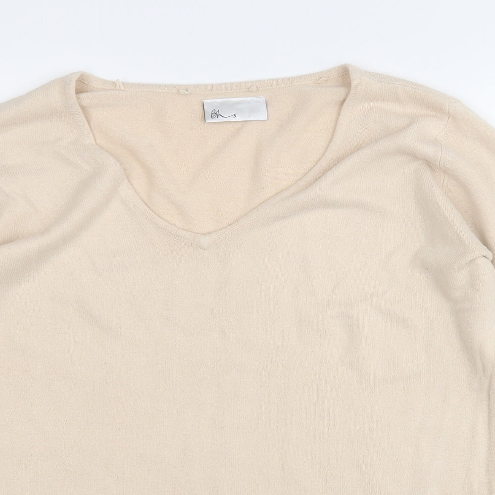 Womens UK Size 16 BHS Beige Pullover Jumper