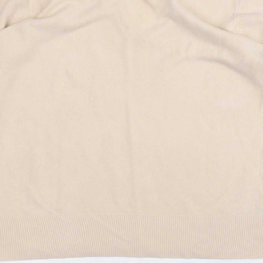 Womens UK Size 16 BHS Beige Pullover Jumper