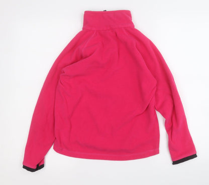 The Edge Girls Pink   Jacket  Size 11-12 Years  Zip