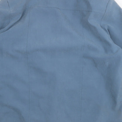 Womens UK Size 14 Bonmarché Blue Trench Coat