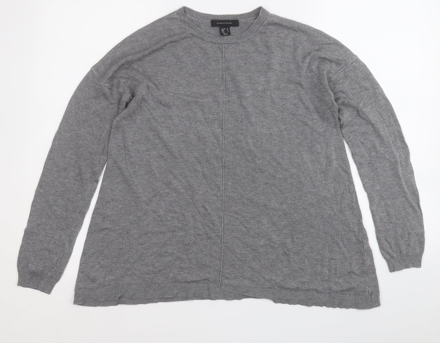 Womens UK Size 12 Atmosphere Grey Pullover Jumper