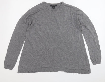 Womens UK Size 12 Atmosphere Grey Pullover Jumper
