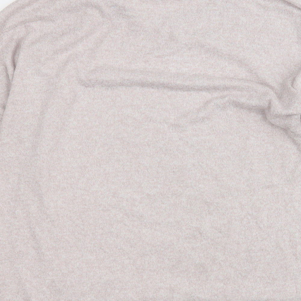 Jeff & Co Womens Pink Round Neck  Polyester Pullover Jumper Size 10