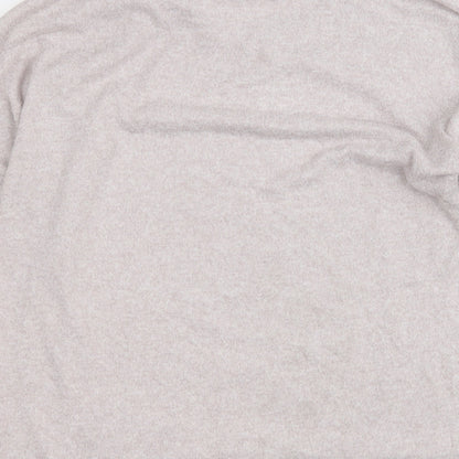 Jeff & Co Womens Pink Round Neck  Polyester Pullover Jumper Size 10