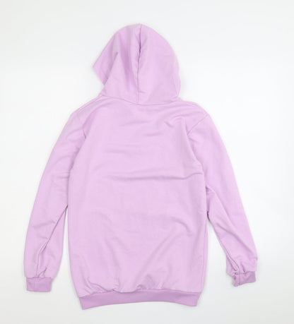 Preworn Girls Purple  Cotton Pullover Hoodie Size L   - TikTok
