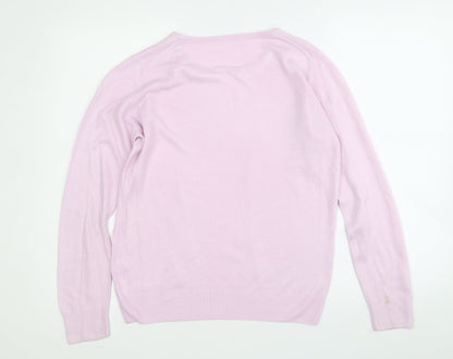 Womens UK Size 10 Marks and Spencer Purple Pullover Jumper