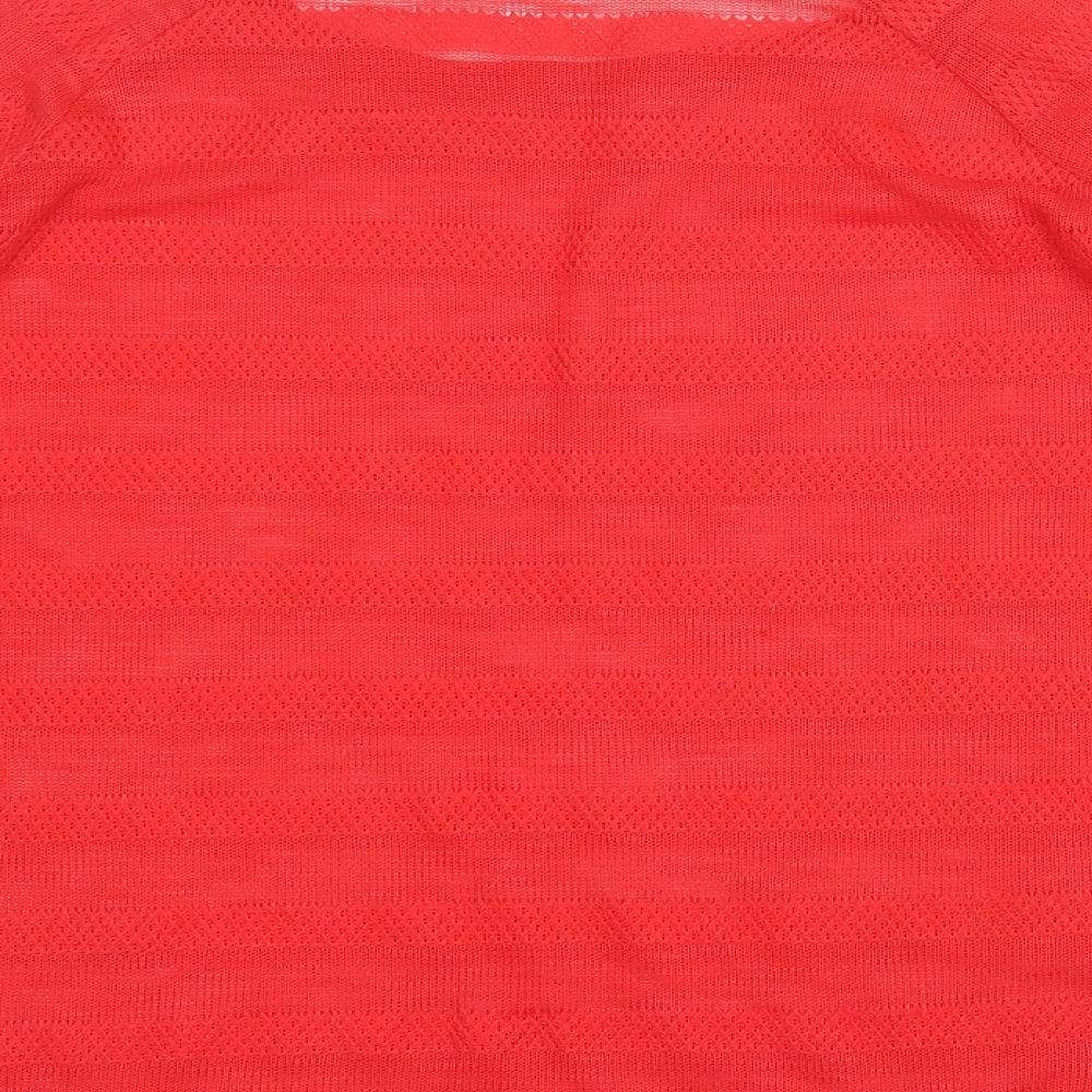 George Womens Red Round Neck  Polyester Pullover Jumper Size 14