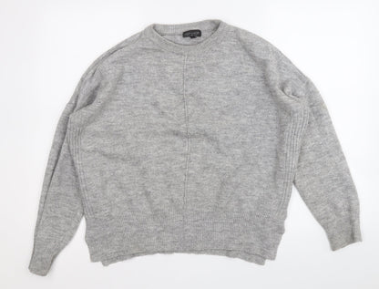 Womens UK Size 6 Topshop Grey Pullover Jumper