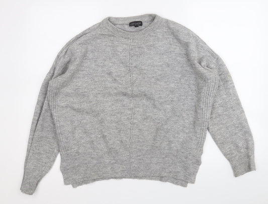 Womens UK Size 6 Topshop Grey Pullover Jumper
