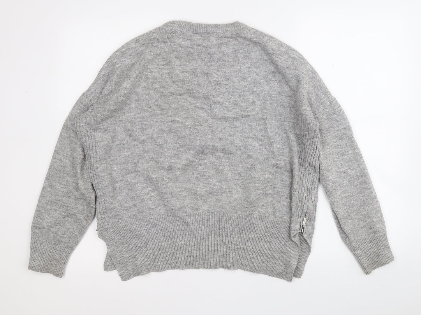 Womens UK Size 6 Topshop Grey Pullover Jumper