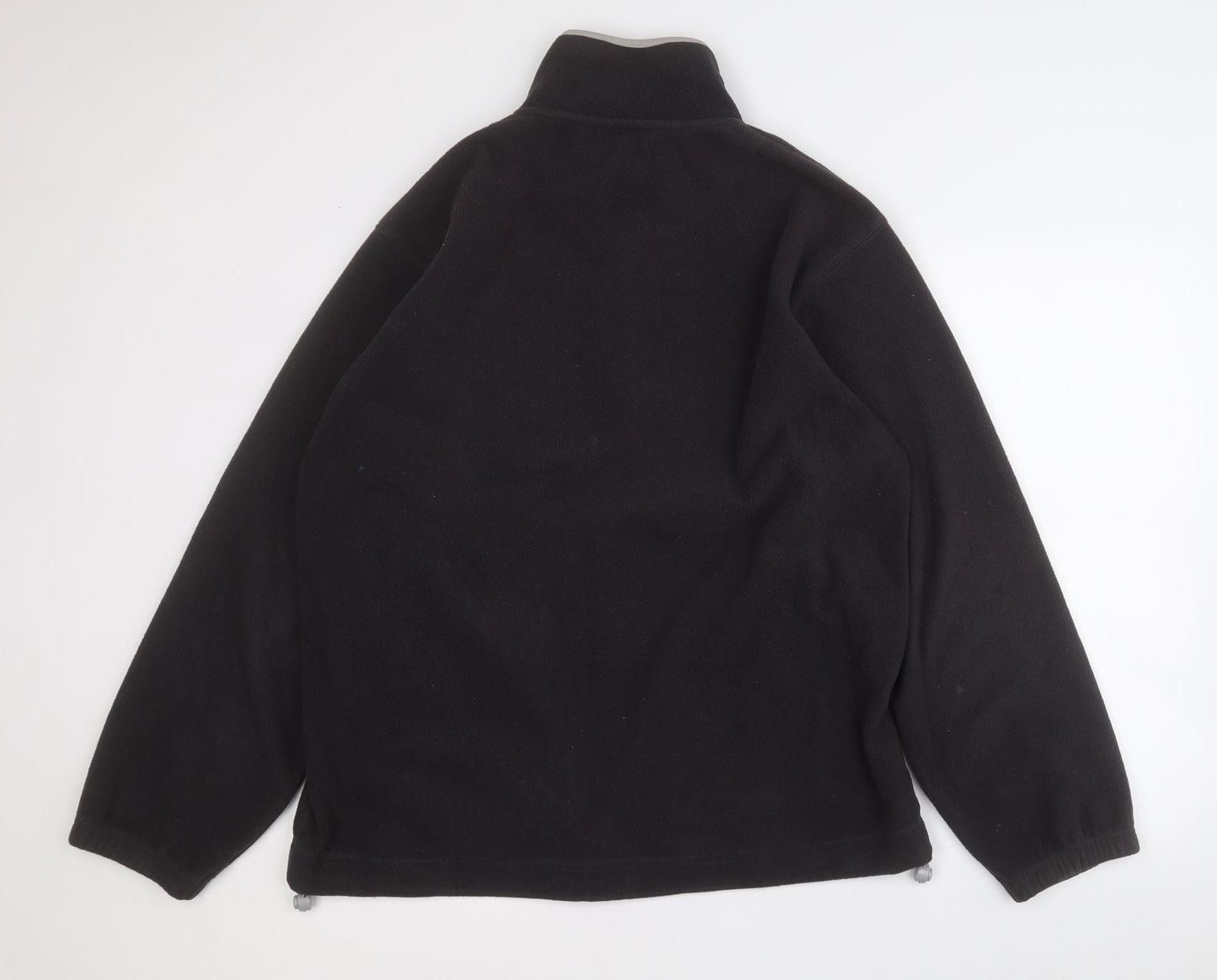 George Mens Black Round Neck  Acrylic Pullover Jumper Size L