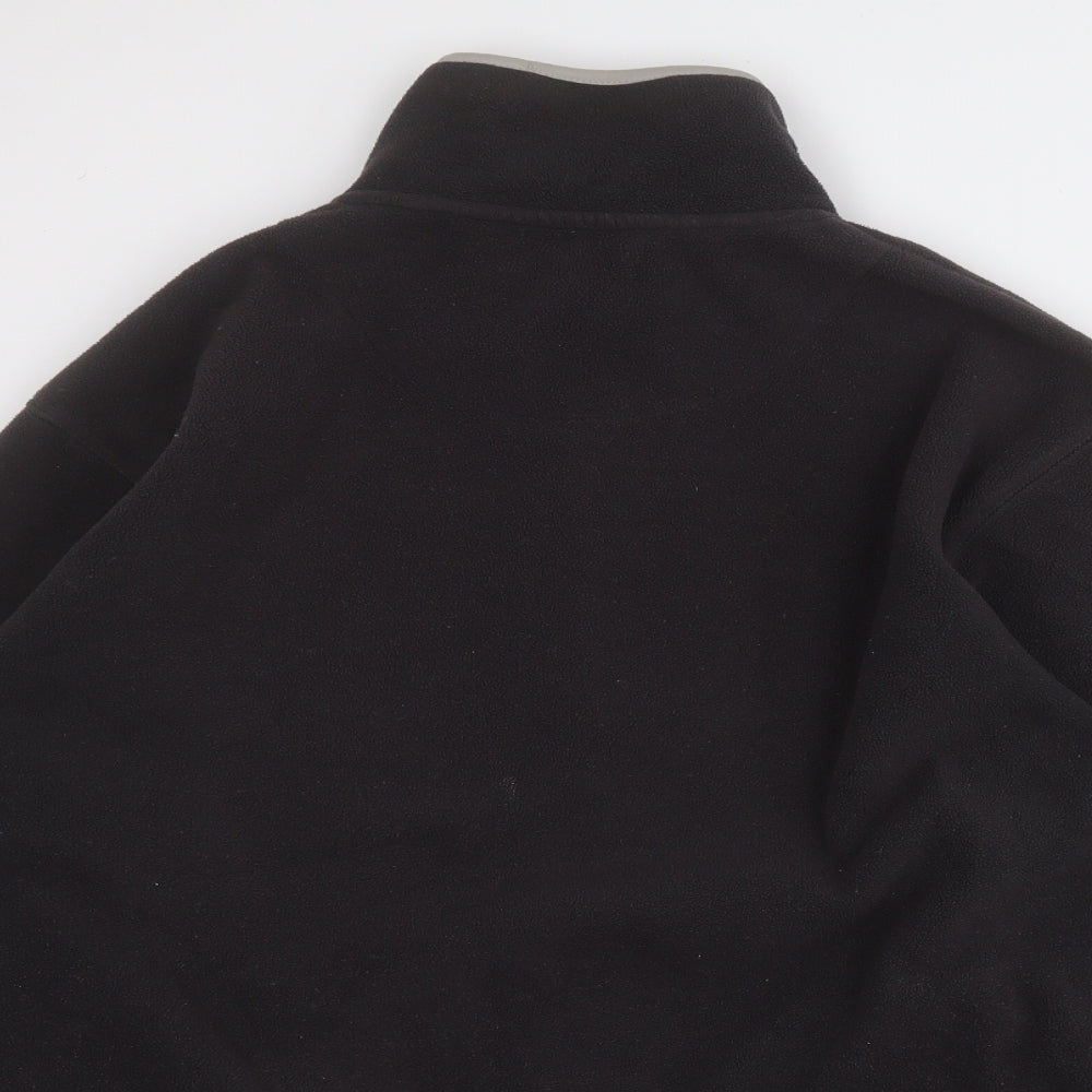 George Mens Black Round Neck  Acrylic Pullover Jumper Size L