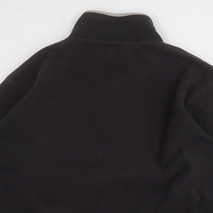 George Mens Black Round Neck  Acrylic Pullover Jumper Size L