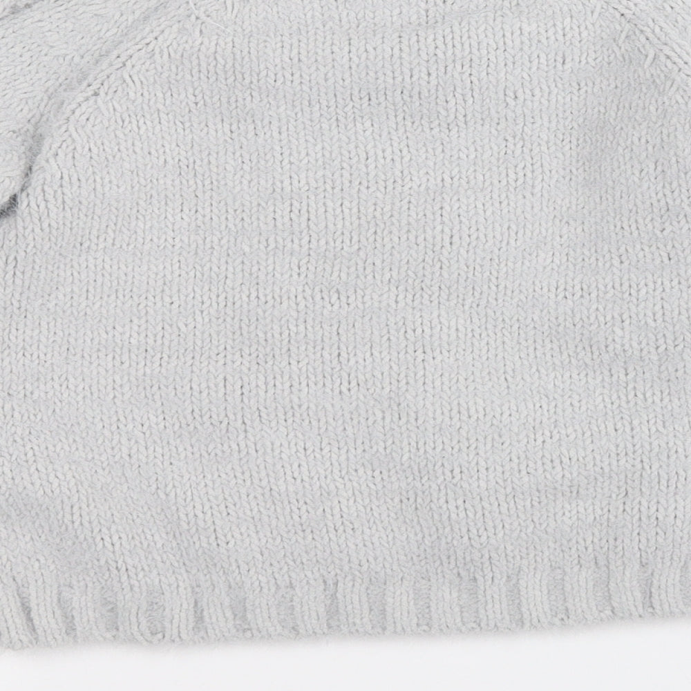 Primark Girls Grey Round Neck  Polyester Pullover Jumper Size 10-11 Years