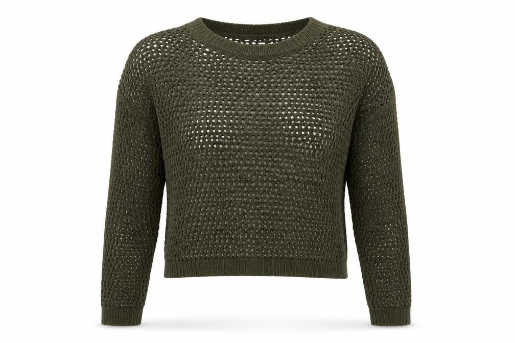 Womens UK Size XS Primark Green Pullover Jumper