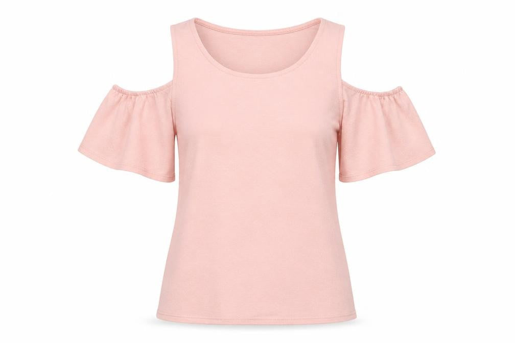 Womens UK Size 8 F&F Pink Basic T-Shirt