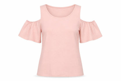 Womens UK Size 8 F&F Pink Basic T-Shirt