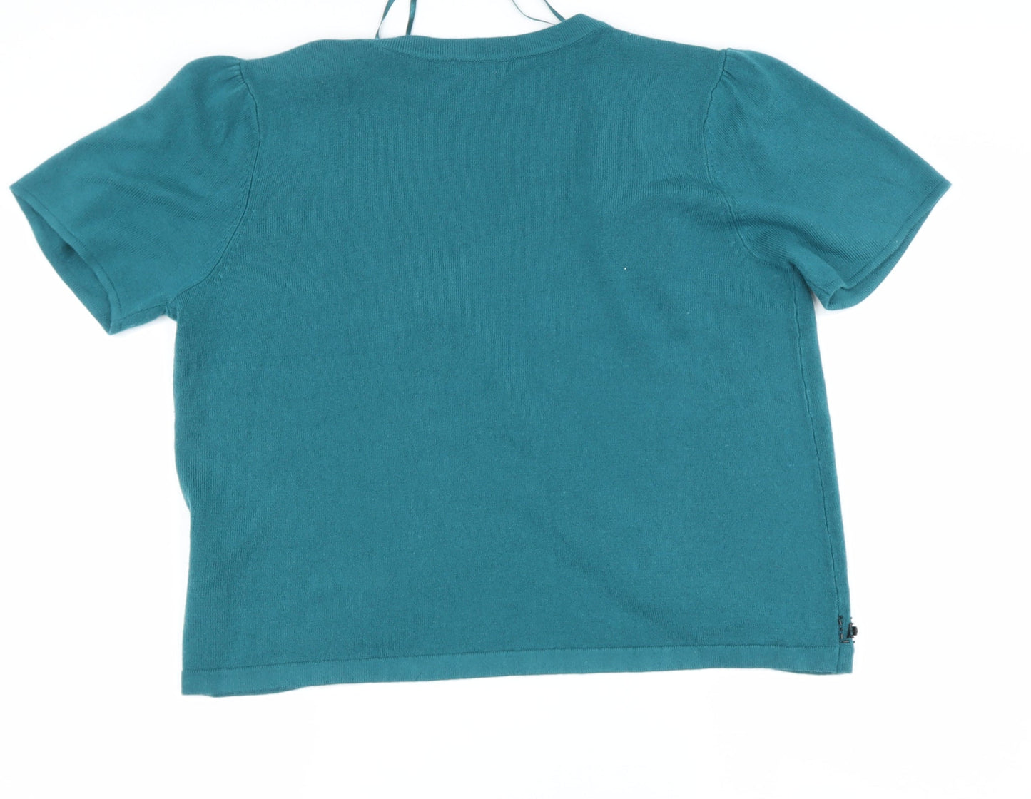 Womens UK Size M BM Green Cape Jumper