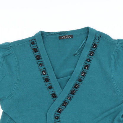 Womens UK Size M BM Green Cape Jumper