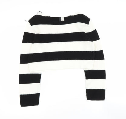 Womens UK Size S Preworn Black Pullover Jumper