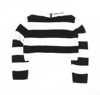Womens UK Size S Preworn Black Pullover Jumper