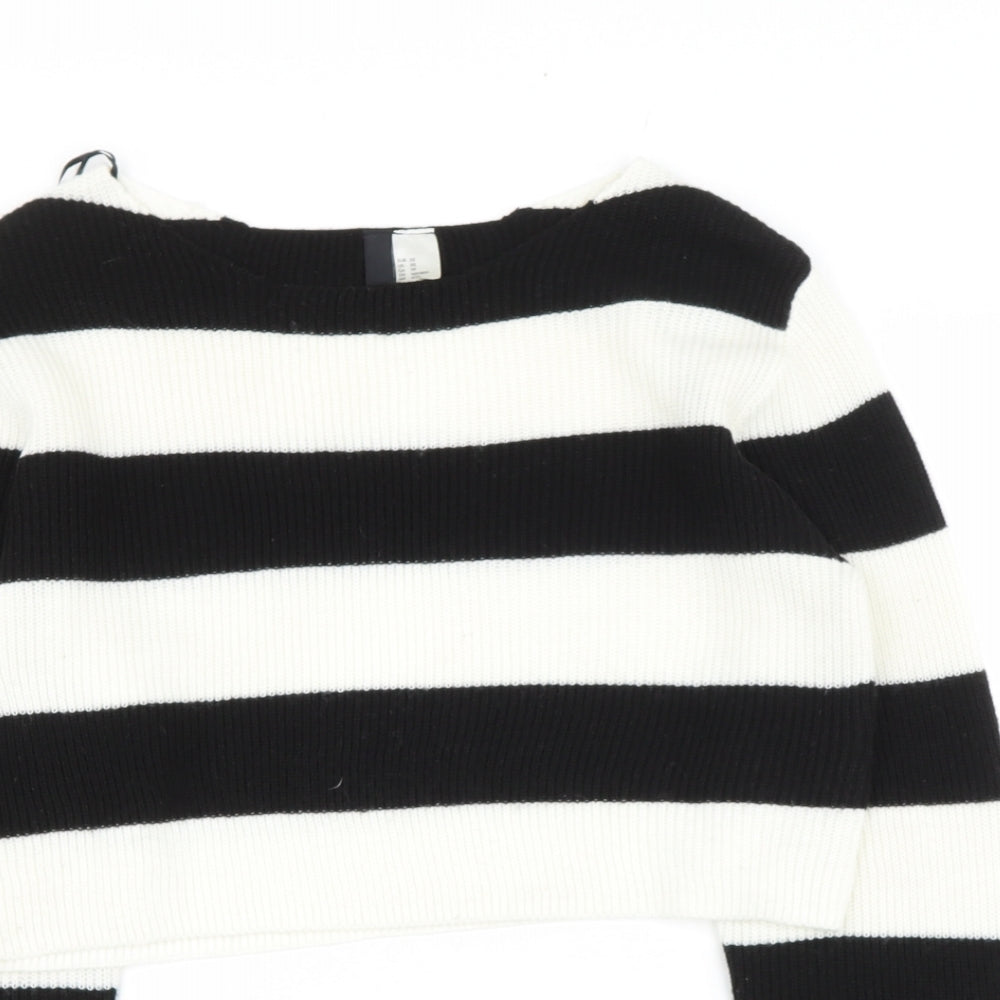 Womens UK Size S Preworn Black Pullover Jumper
