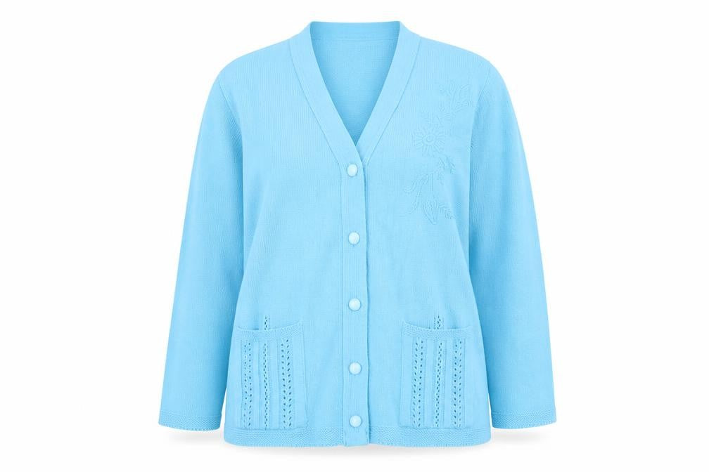 Womens UK Size M Florida Blue Cape Jumper