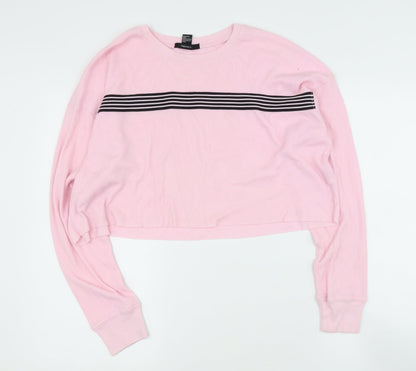 Womens UK Size S FOREVER 21 Pink Pullover Jumper